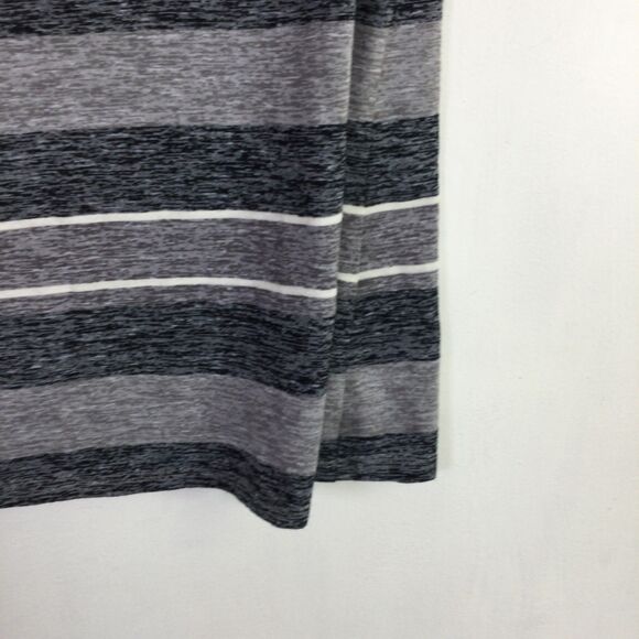 Christopher & Banks Womens V-Neck T-Shirt Short Sleeves Striped Gray Size PS - Picture 14 of 16